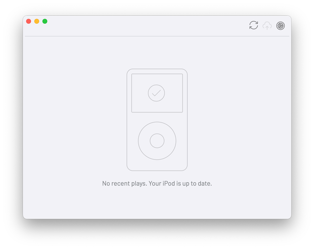 Die Legacy Scrobbler App auf dem Mac